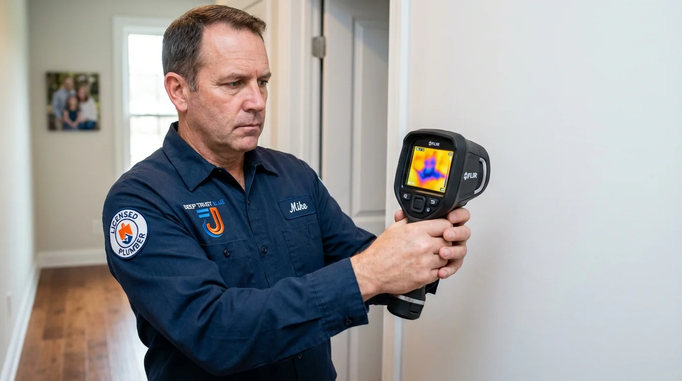 Thermal imaging leak detection by Johns Plumbing LLC in Belmar